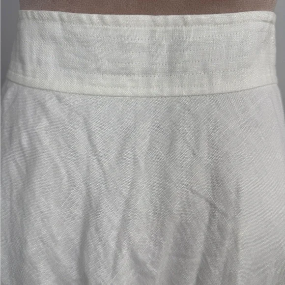Ralph Lauren Lace-Up White Maxi Skirt - Picture 5 of 7